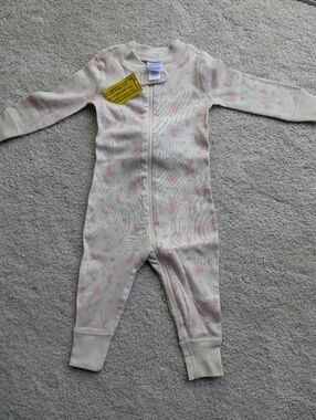 Hanna Andersson - Organic Cotton Baby Zip One-Piece 6 To 12 Months Nwt